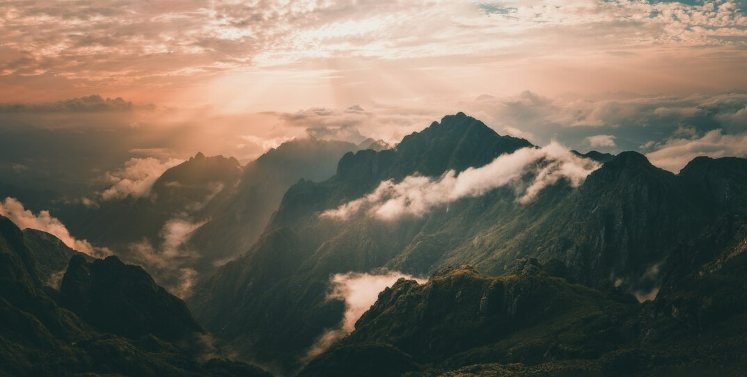 mountain landscape at dawn