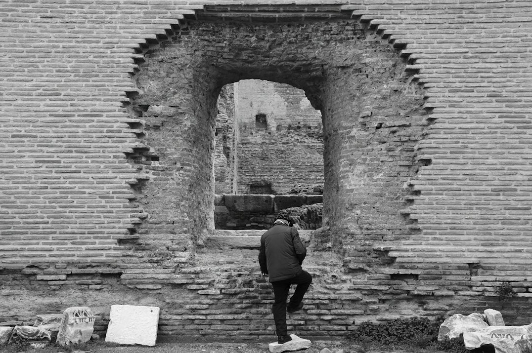 explorer searching ruins