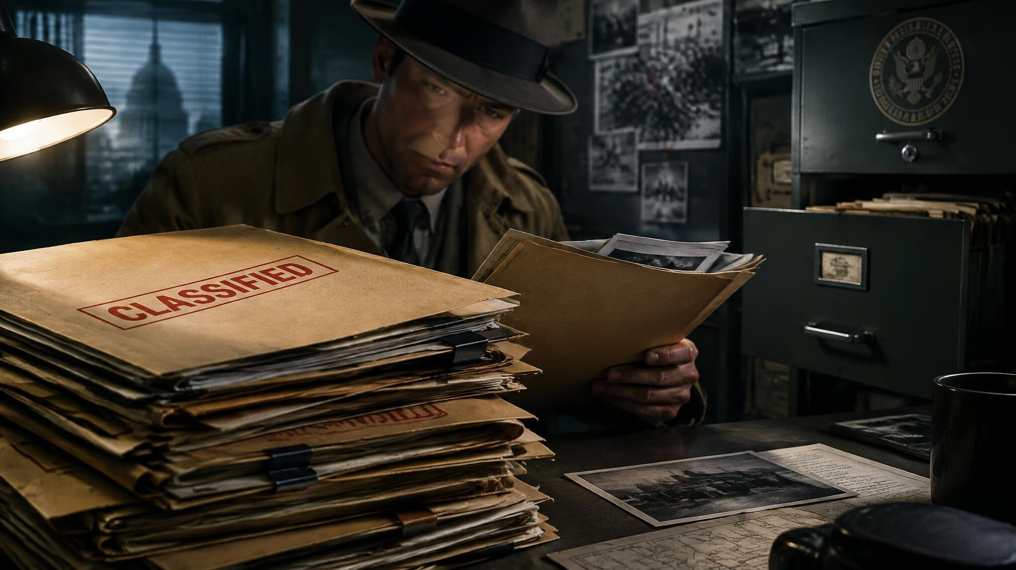 stack of classified folders
